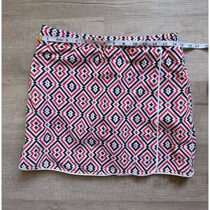 J‎ McLaughlin Palisades Wrap Skort Skirt Size small Catalina Cloth Pockets Aztec